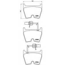 P 85 078 BREMBO Комплект гальмівних колодок дисковий гальм