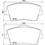 8DB 355 039-001 HELLA Комплект гальмівних колодок дисковий гальм