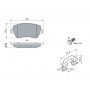 0 986 494 592 BOSCH Комплект гальмівних колодок дисковий гальм