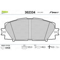 302334 VALEO Комплект гальмівних колодок дисковий гальм