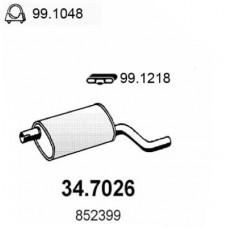34.7026 ASSO Глушник вихлопних газів кінцевий