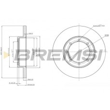 CD7977S BREMSI Гальмівний диск