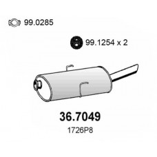 36.7049 ASSO Глушник вихлопних газів кінцевий