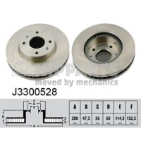 J3300528 NIPPARTS Гальмівний диск