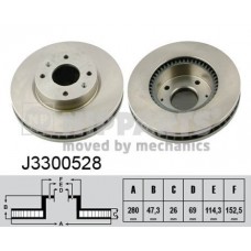 J3300528 NIPPARTS Гальмівний диск
