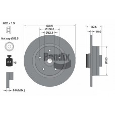 BDS1483 BENDIX Braking Гальмівний диск