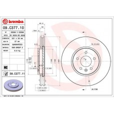 09.C377.11 BREMBO Гальмівний диск