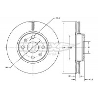 TX 72-52 TOMEX Brakes Гальмівний диск