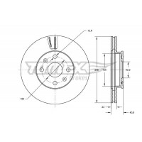 TX 73-29 TOMEX Brakes Гальмівний диск