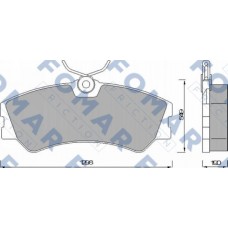 FO 463781 FOMAR Friction КомплеК т гальмівних колодок, дискове гальмо