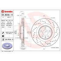 09.B039.1X BREMBO Гальмівний диск