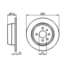 0 986 478 086 BOSCH Гальмівний диск