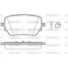 P19293.00 WOKING Комплект гальмівних колодок дисковий гальм