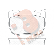 RB0800 R BRAKE Комплект гальмівних колодок дисковий гальм