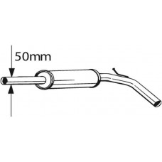 233-395 BOSAL Середній глушник вихлопних газів