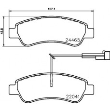 MDB3766 MINTEX Комплект гальмівних колодок дисковий гальм
