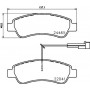 8DB 355 021-901 HELLA Комплект гальмівних колодок дисковий гальм