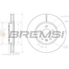 CD8191V BREMSI Гальмівний диск