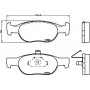 8DB 355 009-231 HELLA Комплект гальмівних колодок дисковий гальм