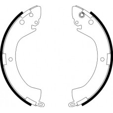 8DB 355 002-141 HELLA PAGID Комплект гальмівних колодок