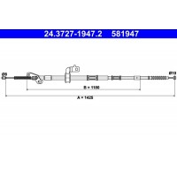 24.3727-1947.2 ATE Тросик, cтояночный тормоз