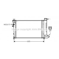 CN2123 AVA QUALITY COOLING Радіатор охолодження двигуна