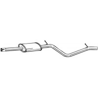 284-395 BOSAL Середній глушник вихлопних газів