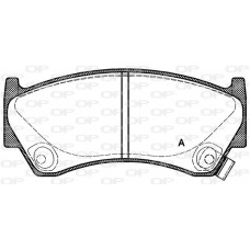BPA0592.02 OPEN PARTS Комплект гальмівних колодок дисковий гальм