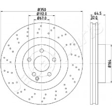 DI-0543 JAPANPARTS Гальмівний диск