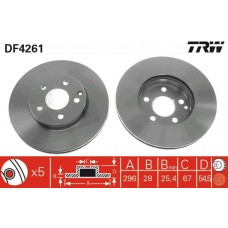 DF4261 TRW Гальмівний диск