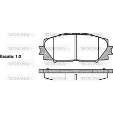 P13243.00 WOKING Комплект гальмівних колодок дисковий гальм