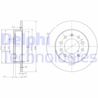 BG3862 DELPHI Гальмівний диск
