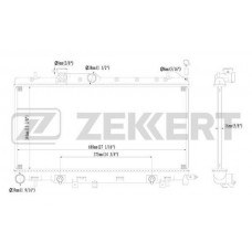 MK-1135 ZEKKERT Радіатор охолодження двигуна