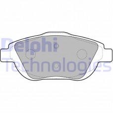 LP2164 DELPHI КомплеК т гальмівних колодок, дискове гальмо