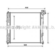 HY2282 AVA QUALITY COOLING Радіатор охолодження двигуна