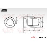 72944033 MAXTECH Поршень корпус скоби гальма