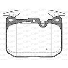 BPA1491.10 OPEN PARTS Комплект гальмівних колодок дисковий гальм