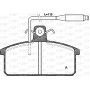 BPA0128.02 OPEN PARTS Комплект гальмівних колодок дисковий гальм