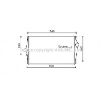 VOA4151 AVA QUALITY COOLING Интеркулер