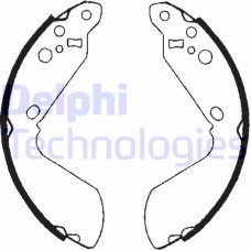LS1651 DELPHI Комплект гальмівних колодок
