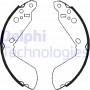 LS1651 DELPHI Комплект гальмівних колодок