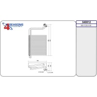 540012 AHE Випарник кондиціонера