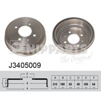 J3405009 NIPPARTS Гальмівний барабан