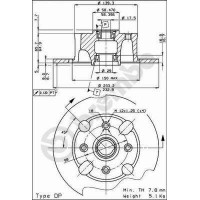 08.2163.10 BREMBO Гальмівний диск