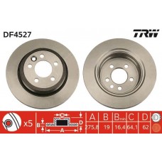 DF4527 TRW Гальмівний диск