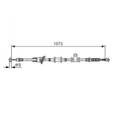 1 987 482 399 BOSCH Тросик, cтояночный тормоз