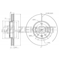 BS-5383 ZEKKERT Гальмівний диск