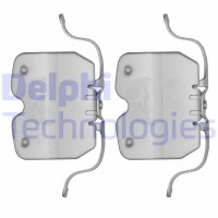 LX0504 DELPHI Комплектуючі колодки дискового гальма