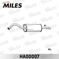 HA00007 MILES Глушник вихлопних газів кінцевий