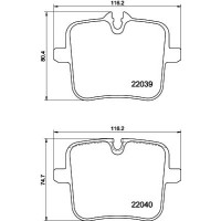 8DB 355 037-991 HELLA PAGID Комплект гальмівних колодок дисковий гальм